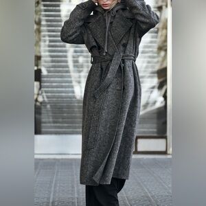 Massimo Dutti Oversized Long Trench Coat